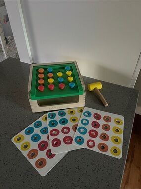 Lovevery Wooden Hammer Pegboard Toy